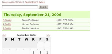 Appointment scheduler splash screen